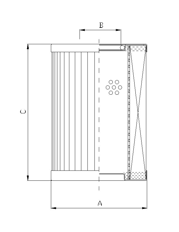 DMD034W25B Hydraulikfilterelement (Druckfilter)