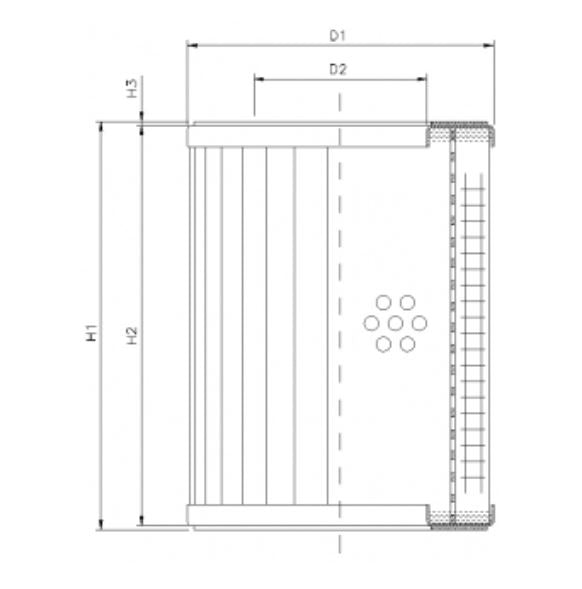 DMD059B100B Hydraulikfilterelement (Druckfilter)