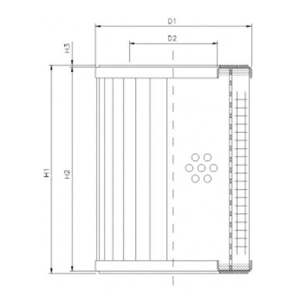 DMD087B100B Hydraulikfilterelement (Druckfilter)