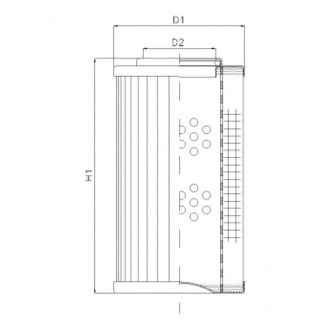 DMD125B10B Hydraulikfilterelement (Druckfilter)