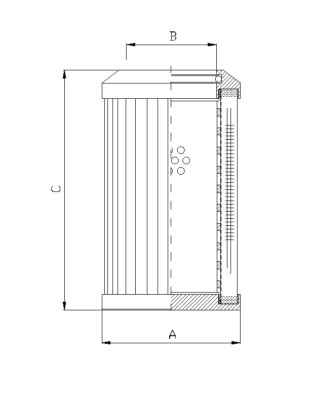 DMD243B60B Hydraulikfilterelement (Druckfilter)