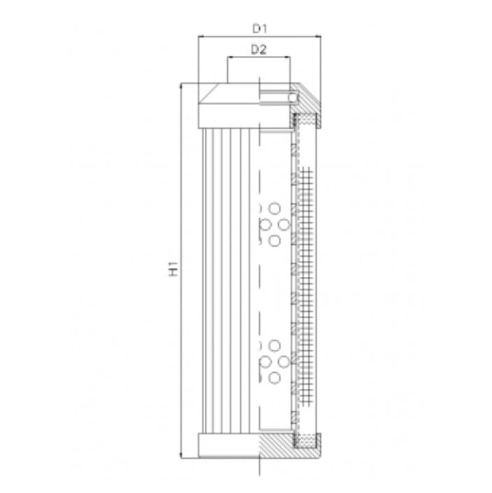 DMD243D10B Hydraulikfilterelement (Druckfilter)
