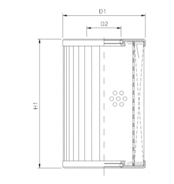 DMD362W60B Hydraulikfilterelement (Druckfilter)
