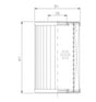 DMD362W60B Hydraulikfilterelement (Druckfilter)
