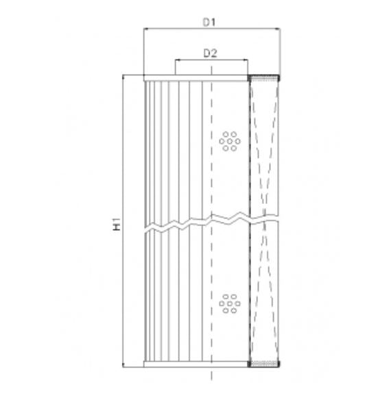 DMD761B10B Hydraulikfilterelement (Druckfilter)