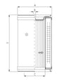 DMD821E20B Hydraulikfilterelement (Druckfilter)