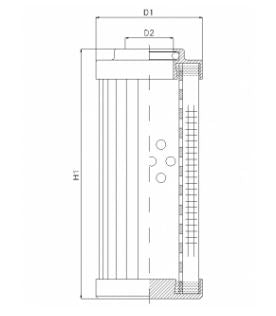 DVD20020W25B/1 Hydraulikfilterelement (Druckfilter)