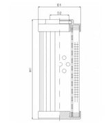 DVD20020W25B/1 Hydraulikfilterelement (Druckfilter)