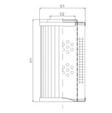 DVD2360B40V Hydraulikfilterelement (Druckfilter)
