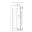 DVD2360W10B Hydraulikfilterelement (Druckfilter)