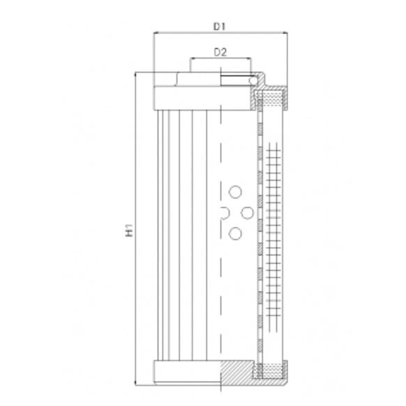DVD2360W10B Hydraulikfilterelement (Druckfilter)