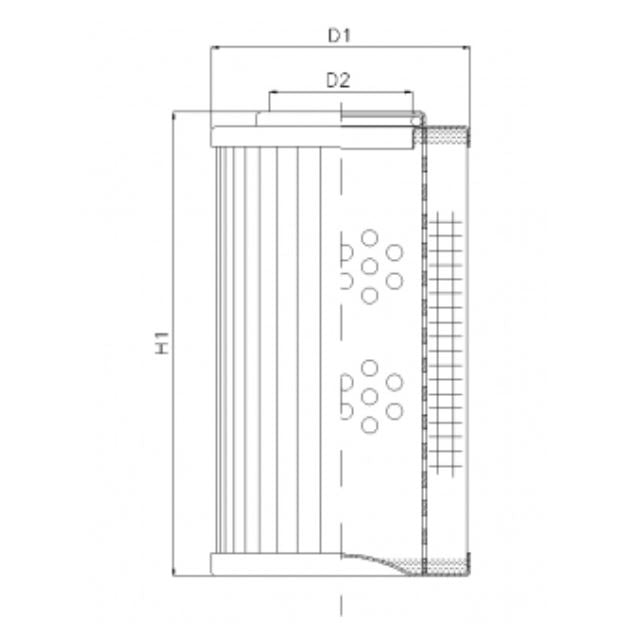 DVD2560A10B Hydraulikfilterelement (Druckfilter)