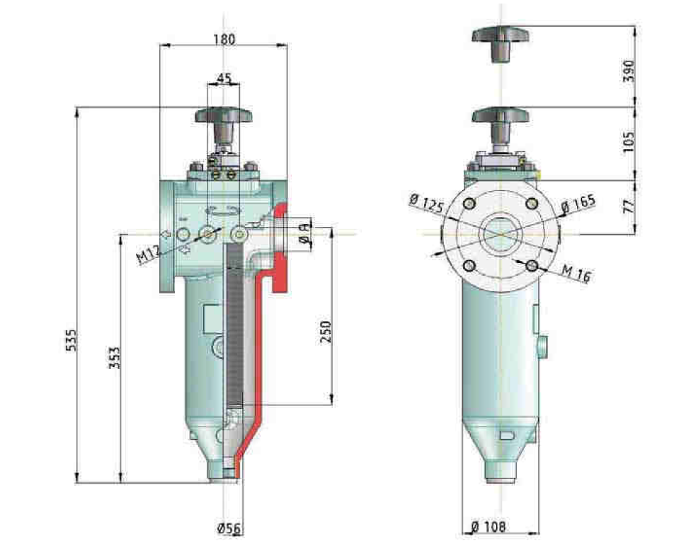 KMGP00029 Plattenspaltfilter, 0,1 mm Spaltweite