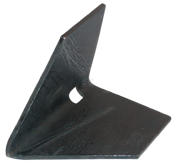 Häuflerspitze 110x110x4mm, gehärtet, flach, 1 Loch, passend für Rau