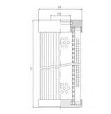 D112T60B Hydraulikfilterelement (Druckfilter)