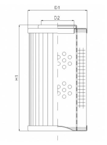 DHD55G15B Hydraulikfilterelement (Druckfilter)