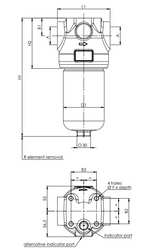 FH420XD250000VB600W000S0 Leitungsfiltergehäuse (Druckfilter)