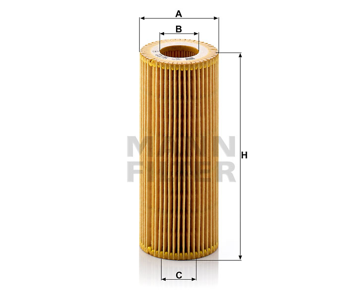 HU 722 y Ölfilterelement (metallfrei)