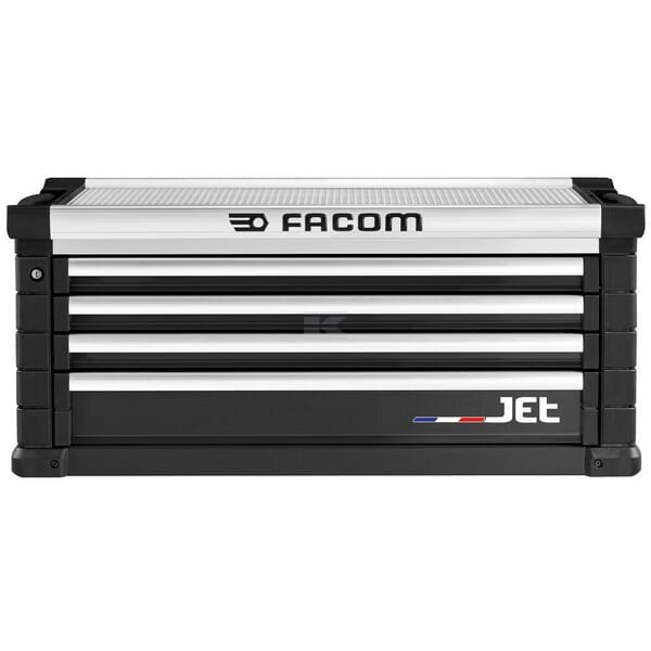 Werkzeugkasten, 4 Schubfächer, schwarz, JET+5