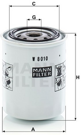 W 8010 Wechselfilter