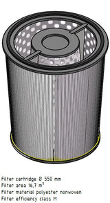 EIT-130-63875 Filterpatrone 550/465 x 605mm, 16,7m²