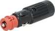 Stecker 2-pol. mit LED 12-24V
