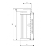 D781G25B Hydraulikfilterelement (Druckfilter)
