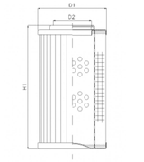 R292T25 Hydraulikfilterelement (Rücklauffilter)