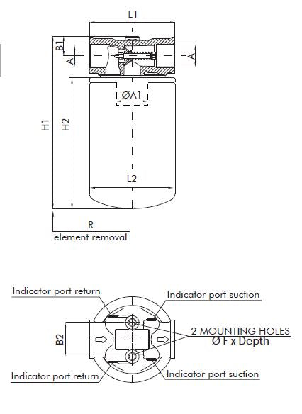 FA110000BB5000/9 Filterkopf