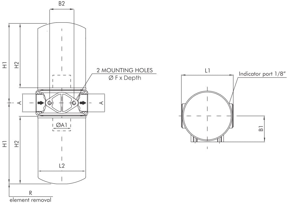 FA130C25BB7SMPA Leitungsfilter (Saugfilter)