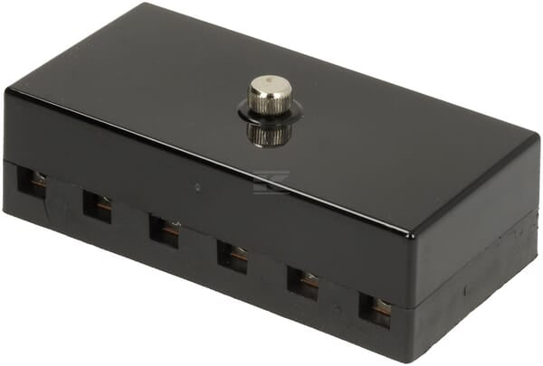 Sicherungskasten Keramik 6-fach, 12/24V, Schraubklemmen