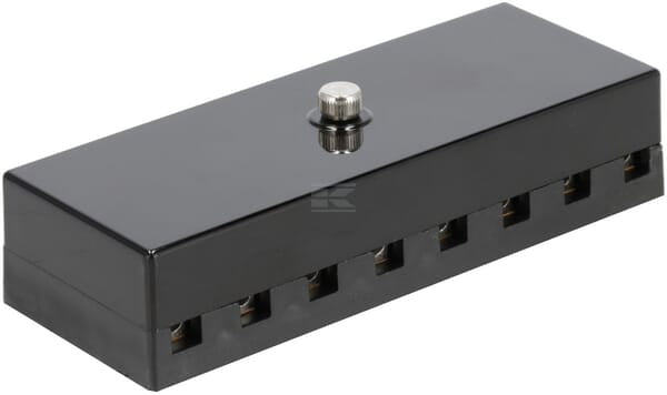 Sicherungskasten aus Keramik, 8-polig, 12/24 V, Schraubklemmen