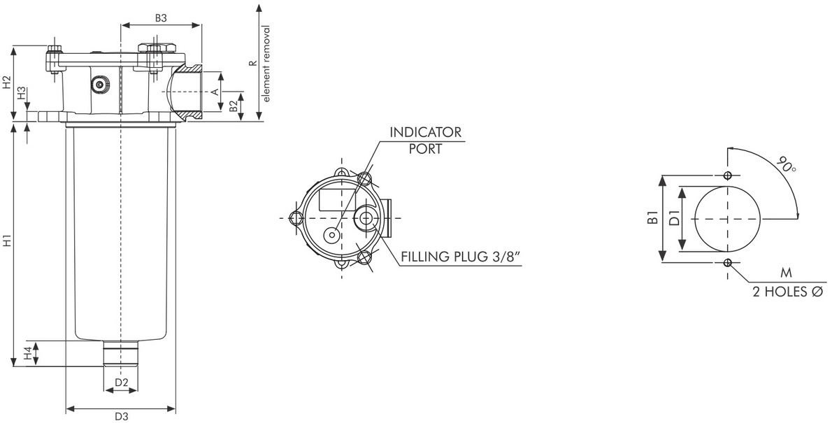 FR122G25BBB50DR10 Rücklauffilter