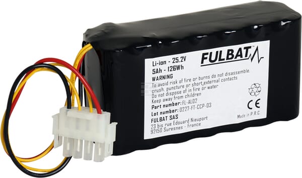 Fulbat, Batterie, 25.2V, 128 x 69 x 50mm