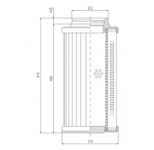 D731G25BV Hydraulikfilterelement (Druckfilter)