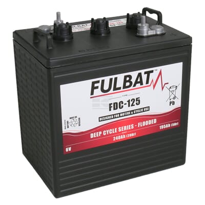 Fulbat, Traktionsbatterie 6V, 240Ah, 259 x 179 x 245mm Flooded;Deep Cycle