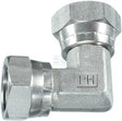 Drehbarer Adapter F/F 1/4" BSP 90° SS