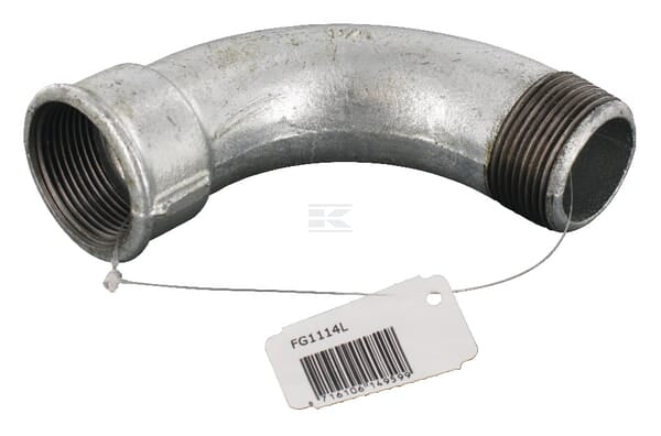 Bogen 90° IG/AG verzinkt 1 1/4