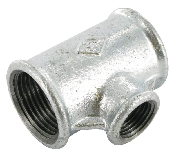 T-Stück verzinkt 1"x1/2"