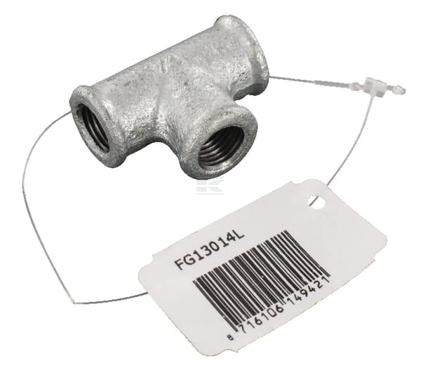 T-Stück verzinkt 1/4"