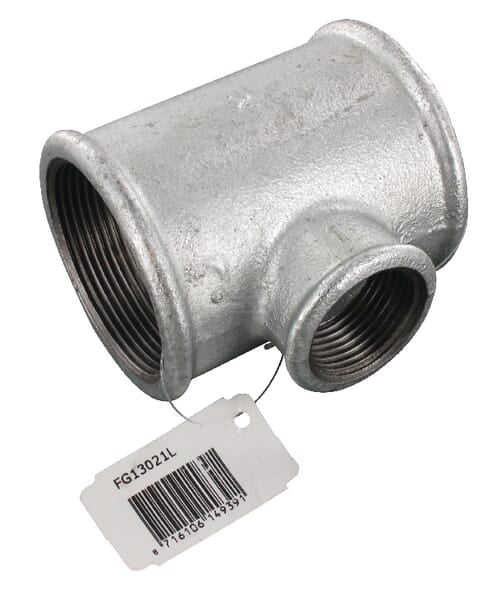 T-Stück verzinkt 2"x1"