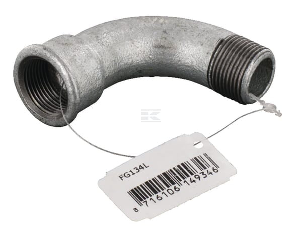 Bogen 90° IG/AG verzinkt 3/4"