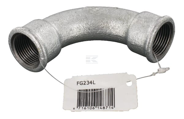 Bogen 90° IG/IG verzinkt 3/4"