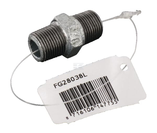 Doppelnippel verz. AG 3/8"
