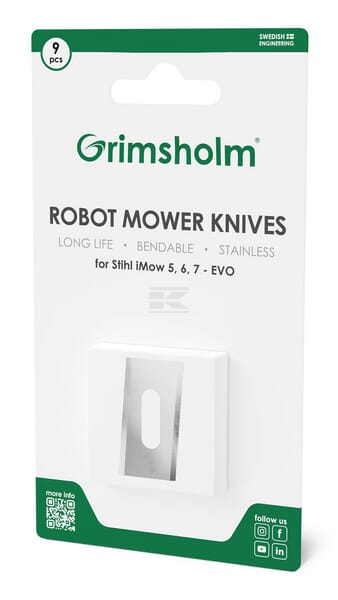 Klingen für Stihl iMOW &amp; iMow EVO scheibengeschnitten, 9x