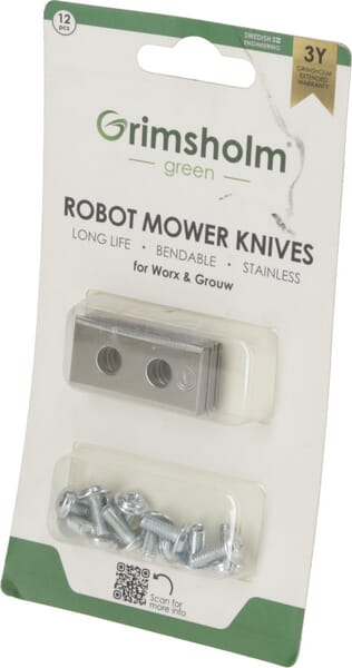 Messer, 12 Stck, passend zu Mähroboter Worx , Grouw