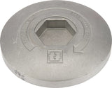 Aluminiumknopf ¢80 mm