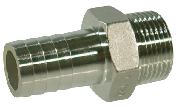 Schlauchverb. V2A 9mm x AG 1/2"