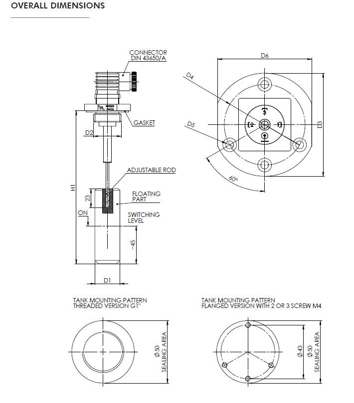 FLA0500 Füllstandsschalter - elektromagnetisch