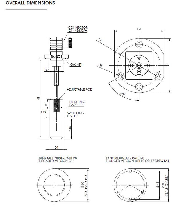 FLA0500 Füllstandsschalter - elektromagnetisch